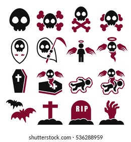death icon set