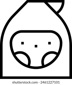 death icon. Thin linear style design isolated on white background