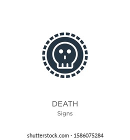 Death icon vector. Trendy flat death icon from signs collection isolated on white background. Vector illustration can be used for web and mobile graphic design, logo, eps10