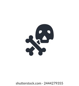 death icon. vector.Editable stroke.linear style sign for use web design,logo.Symbol illustration.