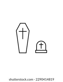 death icon,vector best line icon.