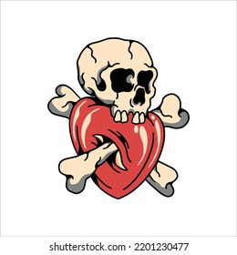 death love tattoo vector design