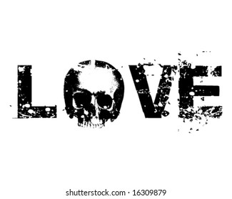 Death Love vector Illustration