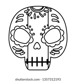 death mask mexican icon