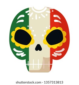death mask mexican icon