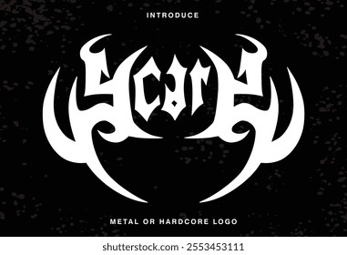 Death Metal, black metal, metal, punk, gothic, y2k, streetwear Rock Horror typeface Logo