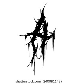 A - DEATH METAL FONT