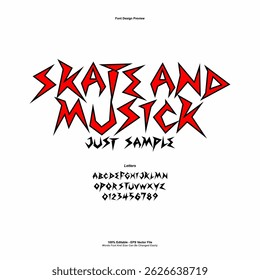 Death Metal Typeface, Black Metal, Heavy metal, Brutality, Punk Rock font. scary typography, horror Alphabet. editable for graphic design resources, stickers, prints, music poster etc.
