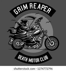 Death Motorcycle Club Tshirt Design