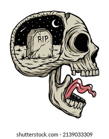 death in my mind illustration