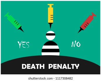 Death penalty concept,Vector illustration