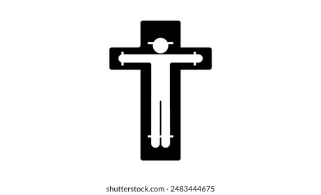 death penalty, Lethal Injection, black isolated silhouette