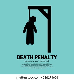 Death Penalty Symbol Vector Illustration