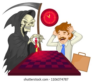 Death playing chess