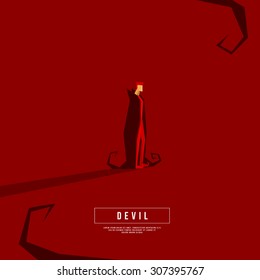 Death in the Red concept - Graphic Design - Halloween character