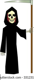 death with scythe isolated