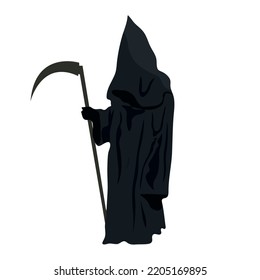 Death with a scythe. Vector illustration