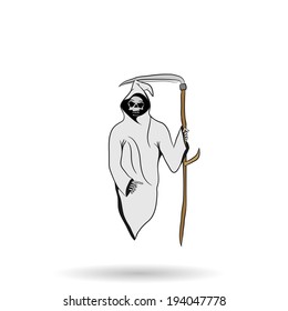 Death with scytheman