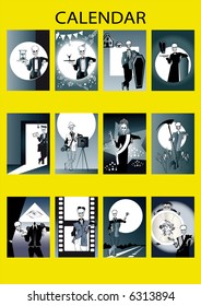 death series - calendar - 12 illustrations