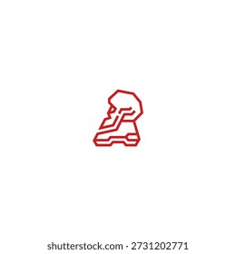 Logotipo dos sapatos da morte, projeto criativo.