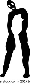 death silhouette vector abstract drawing