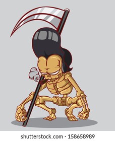 Death is a skeleton.