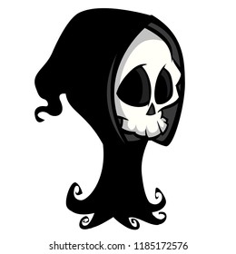 Death skeleton character suitable for Halloween, logo, religion and tattoo design