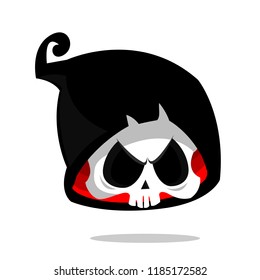 Death skeleton character suitable for Halloween, logo, religion and tattoo design