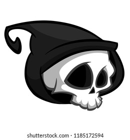 Death skeleton character suitable for Halloween, logo, religion and tattoo design