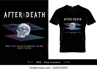 Death Skull Tshirt Design, Best Street Style Vintage Fashion