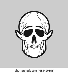 Death Skull. Vector illustration