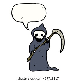 death with speech bubble