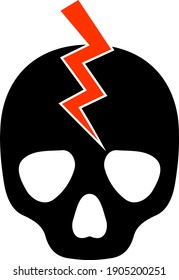 Icono de la huelga de muerte con estilo plano sobre fondo blanco. Ilustraciones de iconos aislados de la huelga de muerte vectorial, estilo simple.