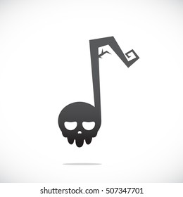 The Death tone. Isolated Vector Sign