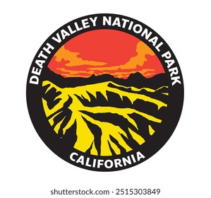 Death Valley NATIONAL PARK California Vector Logo