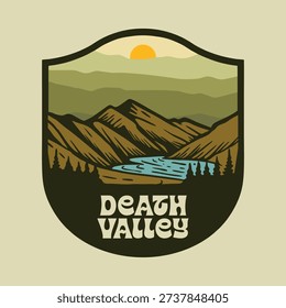 DEATH VALLEY NATIONAL PARK VECTOR LOGO