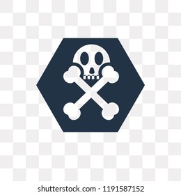 Death vector icon isolated on transparent background, Death transparency concept can be used web and mobile