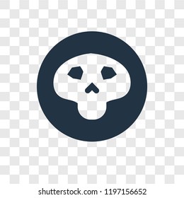 Death vector icon isolated on transparent background, Death transparency logo concept