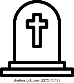 death Vector illustration on a transparent background. Premium quality symmbols. Thin line vector icons for concept and graphic design.
