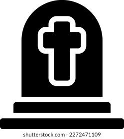 death Vector illustration on a transparent background. Premium quality symmbols. Glyphs vector icons for concept and graphic design. 
