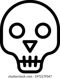 death vector thin line icon
