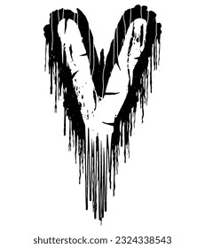 Death-metal font.Drippy letter.Custom art lettering.