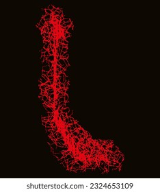 Death-metal font.Harsh letter.Custom art lettering.