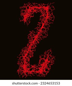 Death-metal font.Harsh letter.Custom art lettering.