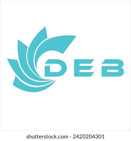 DEB letter design. DEB letter technology logo design on white background. DEB Monogram logo design for entrepreneur and business