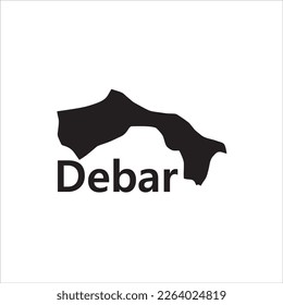 Debarkarte und schwarze Beschriftung auf weißem Hintergrund