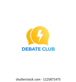debate club vector logo