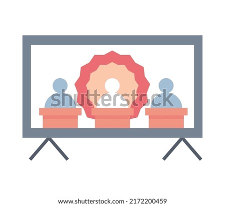 debate in elections online icon isolated