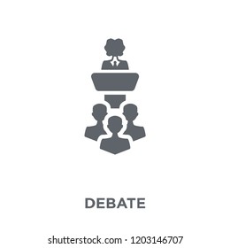 Debate icon. Debate design concept from  collection. Simple element vector illustration on white background.