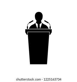Debate icon, logo on white background